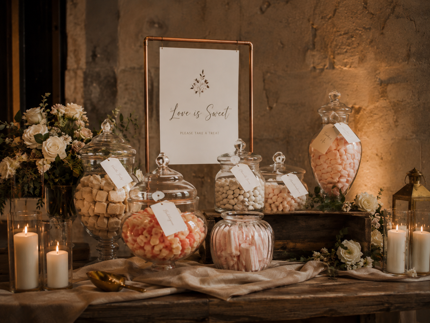 Styled sweet jars